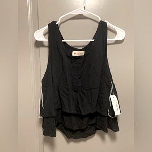 Black crop top